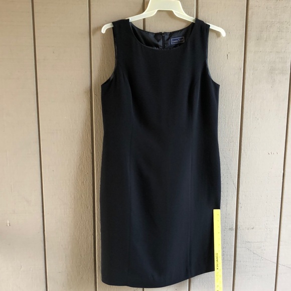 Vintage Laura Scott Black Sleeveless Dress - Picture 1 of 6
